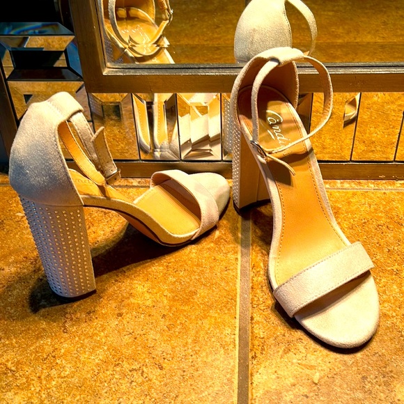 Bling Chunky Heels by Candie’s - Picture 1 of 7